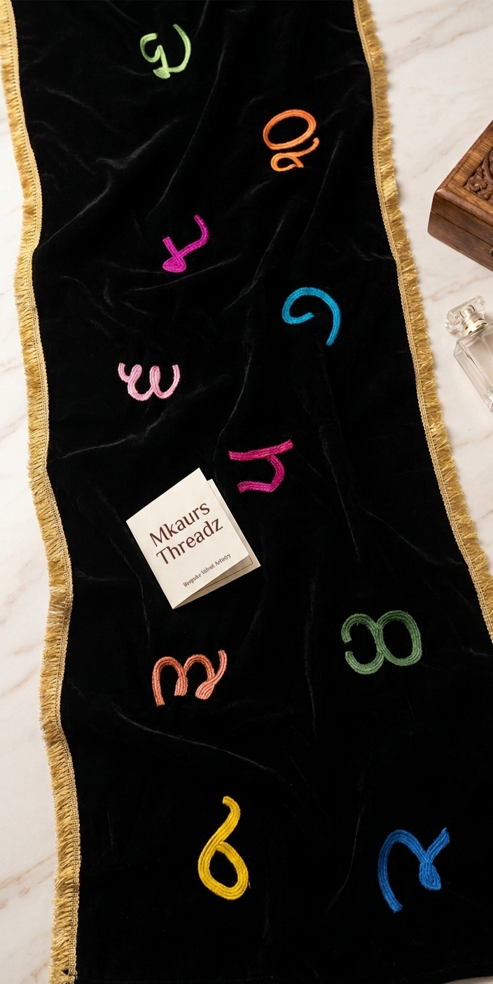 VELVET PUNJABI STOLE